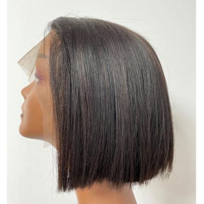 China High Quality Straight Bob Wigs Vietnam Hair T Part Lace Wig 100% Human Hair Super Straight Double Drawn Bone Wigs for sale