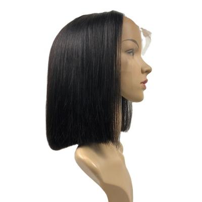 China Wholesale Price 200g/pc Straight Double Drawn Bone Bob Wigs Human Hair Lace Front Lace Wigs Brazilian Virgin Hair Vendors for sale