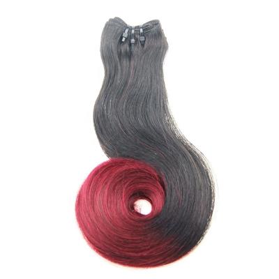 China super full cuticle aligned hair funmi hair double pulled end cuticle aligned funmi hair body wave ombre T1b/99j 12A top grade virgin hair bundle for sale