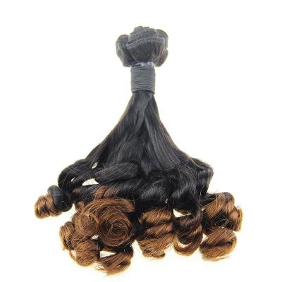 China Best Quality Ombre Materials Double Drawn Hair Extension Double Drawn Bouncy Curl Super Color T1b/4 Curly Funmi Curly For Black Women Factory Price From Hair Vendors for sale