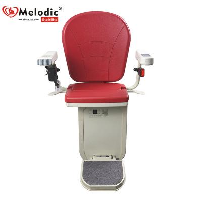 China Modern Fully automatic and barrier-free Disabled people curve Home stair lift chair Curved staircase lift seat for sale