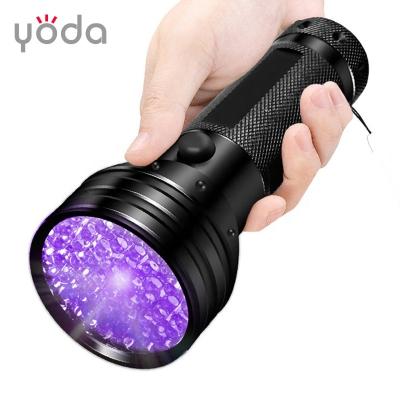 China Industrial UV Flashlight 395nm Urine Detector 51 LED Black Light UV Flashlight for sale