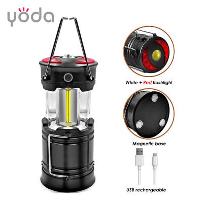 China Rechargeable Garden LED Lantern The Ultimate Collapsible Hard Lamp For Car Camping Fishing Store And Emergency Magnetic Lantern for sale