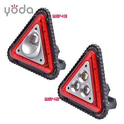 China LANDSCAPE 4 AA Rechargeable Red Dry Battery 18650 30W 50W Car Trunk COB Work Warning Handheld Portable Led Light for sale