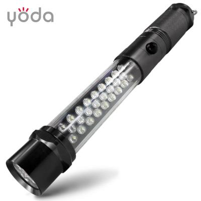 China Emergency AAA Dry Battery White Red Led Magnet Work Flashlight With Hook for sale