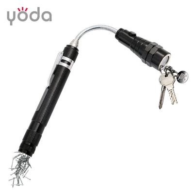 China Industrial Christmas Promotion Gift D9128 Pick Up Tool Telescopic Antenna Led Magnetic Flashlight For Work Light for sale