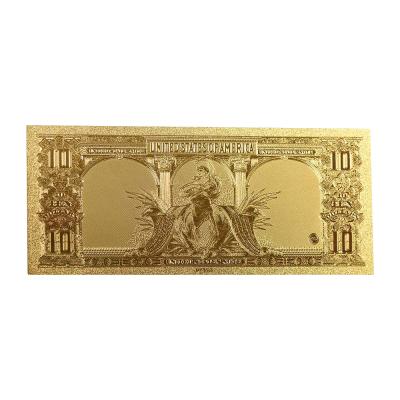 China Hot Sale 1901 US Dollar Banknote Money Europe Amazon Gold Foil 10 Dollar US Dollar Banknote For Collection for sale