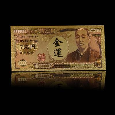 China Factory New Europe China Bnaknotes 7 Trillion Japanese Money Japanese Banknotes 24K Gold Foil For Sale for sale