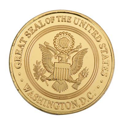 China Europe WR USA Freedom Gold Plated USA Eagle Golden Metal Challenge Coin Christmas Gifts For Collection for sale