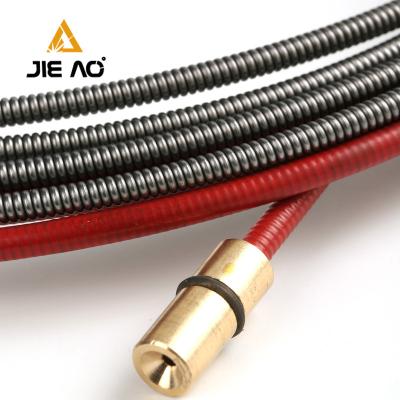 China popular high quality 0.8mm-1.0mm MIG 350A torch liner for sale with steel liner 3 meters for sale