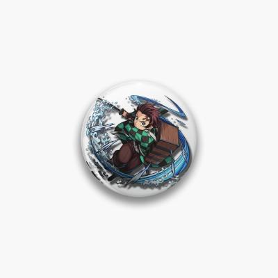 China Japan Wholesale Anime Cartoon Demon Slayer Brooch Pin Badge Button for sale