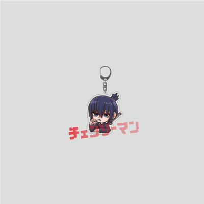 China Wholesale Chainsaw Man Key Chain Anime Key Chain Bag Acrylic Accessories About 5cm for sale