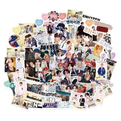 China Wholesale 100pcs/set KPOP South Korean Idol Goods Enhypen CONNECT Decorative Paper Sticker for sale