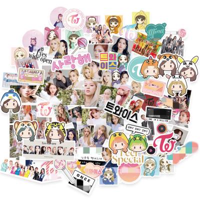 China Wholesale 82pcs/set KPOP Idol Goods South Korean Decorative Paper Sticker Twice for sale