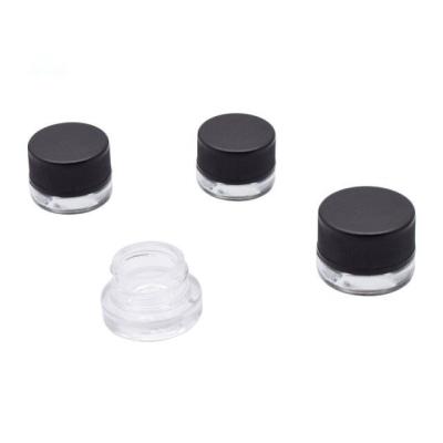 China Lip balm skin care cosmetic items and any thick liquid can be housed in easy to Carry Reusable Glass Concentrate Jar for sale