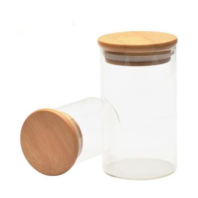 China Heatable China Wholesale Luxury 8Oz 10Oz Embossed Borosilicate Glass Storage Jars 1000Ml With Lid And Bamboo Clip Straw for sale