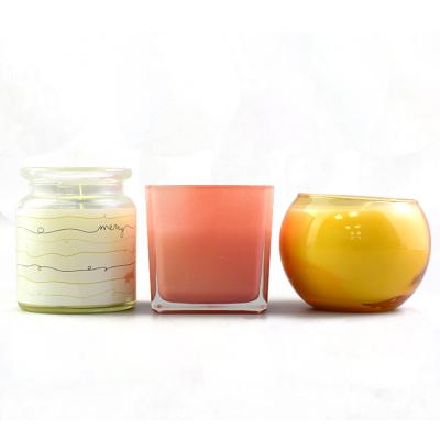 China 100ml heatable 2 oz frosted gold plated cosmetic powder candle cup candle glass bottle for sale