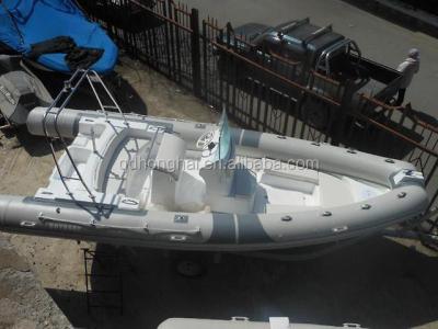 China Large Leisure Boat RIB680 Boat With CE High Quality Fiberglass Boat for sale