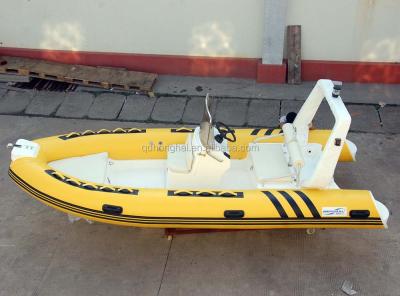 China CE Certification Fiberglass Hull Material Rib 480B Boat Rigid Inflatable Boat for sale