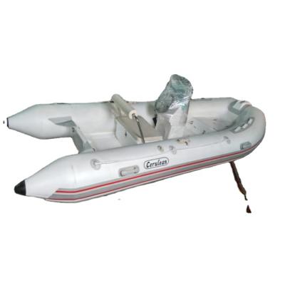 China White Fiberglass Inflatable Boat 3.9m With CE Certification for sale