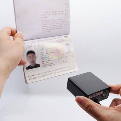 China Aluminum Alloy OCR Passport Scanner Read ID Card and Passport Self Service Terminal MRZ/PDF417 for sale