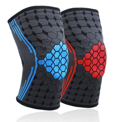 China Weaving Kneepad 3D Compression Knee Sleeve Brace for Men and Women, Kneepad Support with Adjustable Strap for Pain Relief for sale