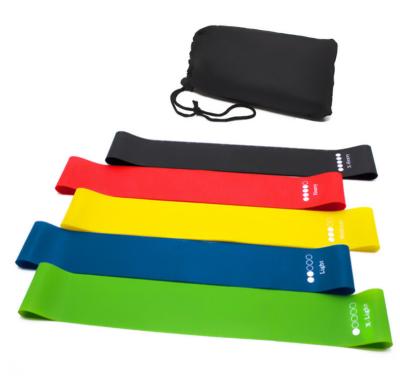 China Set Of 5 Wholesale Resistance Bands Private Label Physiotherapy Fitness Stretch Resistance Bands for sale