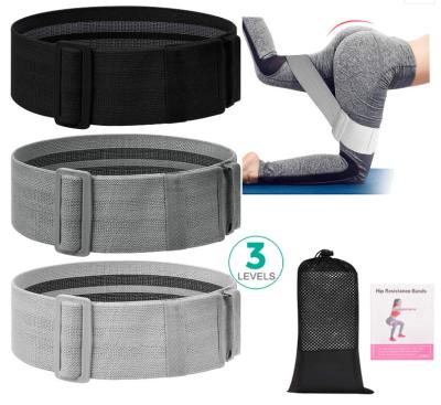 China Elastic Resistance Booty Exercise Bands for Booty & Glutes 3 Packs Adjustable Resistance Loop Exercise Bands Hip Bands For Home Fitness for sale