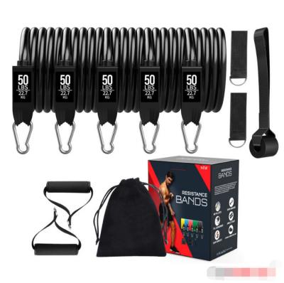 China Resistance Band Set Adjustable Fitness Pull Rope (11pcs) for sale