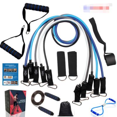 China Custom Resistance Bands Set (11pcs) Fitness Pull Rope Resistance Tube Set Band 11pcs/set for sale