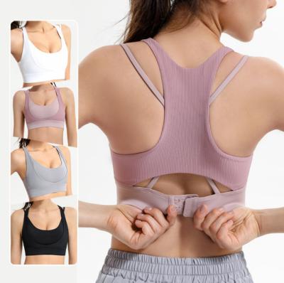 China Wholesale Anti-static High Quality Current Comfortable Sports Gym Fitness Yoga Bra Top Women Vest for sale