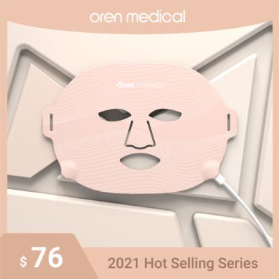 China Skin Tightening 2021 Radio Frequencies Tend Led Facial Mask Multiple Makeovers Moisturizing Promote Absorption for sale