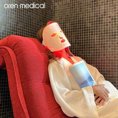 China Skin Tightening Oren Medical Multiple Colors LED Phototherapy Silicone Beauty Facial Mask PDT LED Facial Machine for sale