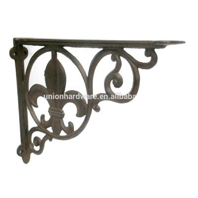 China Decorative Cast Iron Wall Mount Shelf Bracket, Wall Mount Bracket, Decorative Shelf Bracket for sale