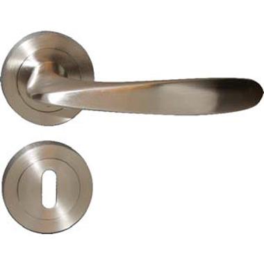 China Modern European modern zinc alloy door handle, door handle on the rosette for sale