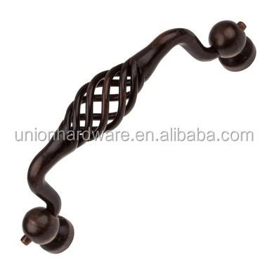 China Artisan Wholesale Artistic Birdcage Cabinet Handle in Oil Rubbed Bronze Finish, Drawer Handle, Antique Furniture Handle for sale