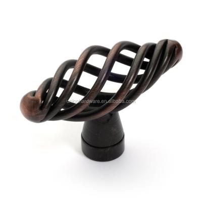 China Wholesale Rustic Iron Birdcage Cabinet Knob in Oil Rubbed Bronze Finish, Furniture Knob, Handle and Knob for sale