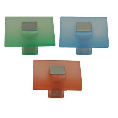 China Modern colorful square shape plastic knob, knob plastic screw, furniture plastic handle for sale