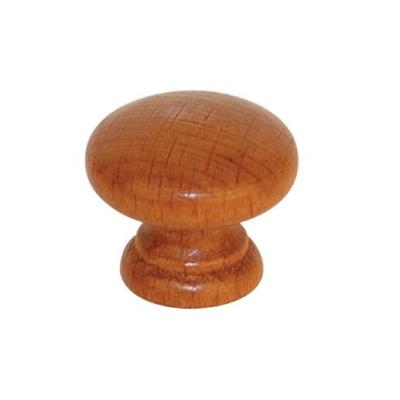 China Wholesale Traditional Deeply Valued Natural Wood Door Knob, Wooden Drawer Knob for sale