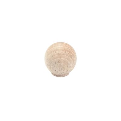 China Wholesale Farmhouse Deep Rated Natural Wood Cabinet Knob, Wood Handle, Wood Ball for sale