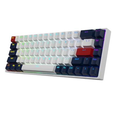 China OEM Wireless Keycap Anti-ghosting Mechanical Keyboard Three Mode Custom Wireless Keyboard for sale