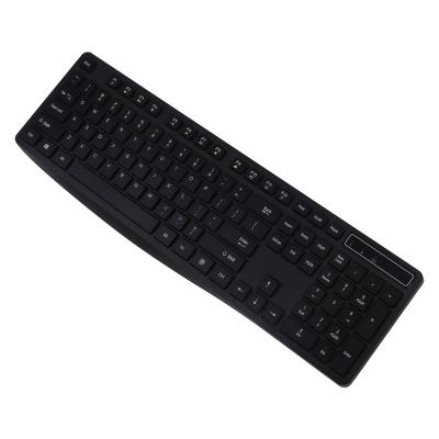 China Slim Black Anti-ghosting 100% polcd Key PC Computer Keycap Full Wired Membrane Keyboard For Office for sale