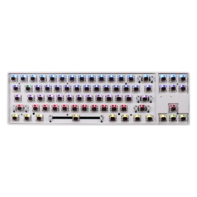 China Colorful Anti-ghosting DIY Mechanical Keyboard Kit RGB LED Light Effects ABS Case Customizable For Any Mechanical Switches for sale