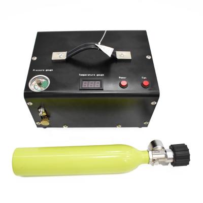 China GP 12v 300bar 4500psi Stop PCP Oil Free Portable Auto Air Compressor For Air Rifle for sale