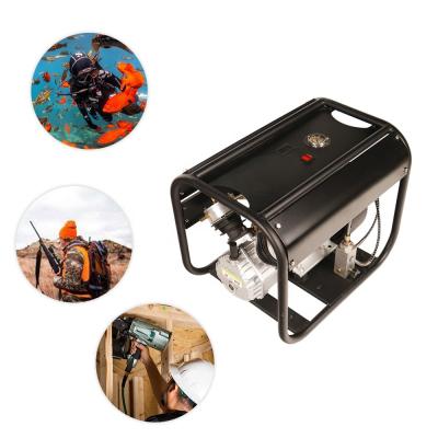 China Lubricated GP 4500psi Electric Scuba 2.2kw 300bar PCP Air Compressor For Airguns for sale