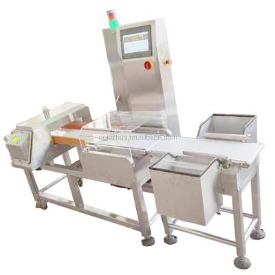 China Industrial Metal Impurities Food Conveyor Belt Metal Detector and Checkweigher Machine JZ-W1200g Weight Function and Verification for sale