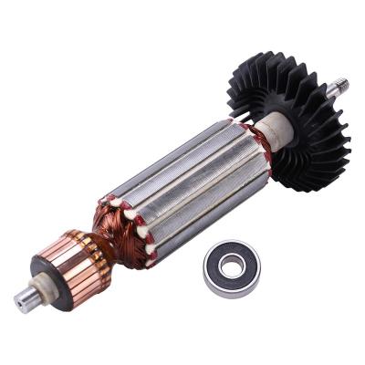 China Maintenance/Spare Rectifier Wholesale Generator Angle Grinder Armature Anchor Replace White Copper Black Rotor for sale