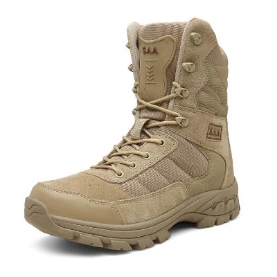 China 2020 New Hot Selling Light Special Forces Leather High Top Desert Boots Tactical Combat Boots for sale