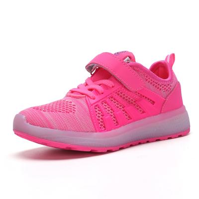 China OTHER 2021 Breathable Mesh Walking Light Shoes Flying Woven Light Vhildren Ghost LED Luminous Shoes for sale