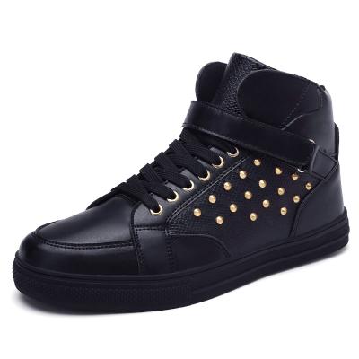 China Wholesale Casual Fashion Lace Up High Top Shoes Men's High Top Lace Up Shoes for sale